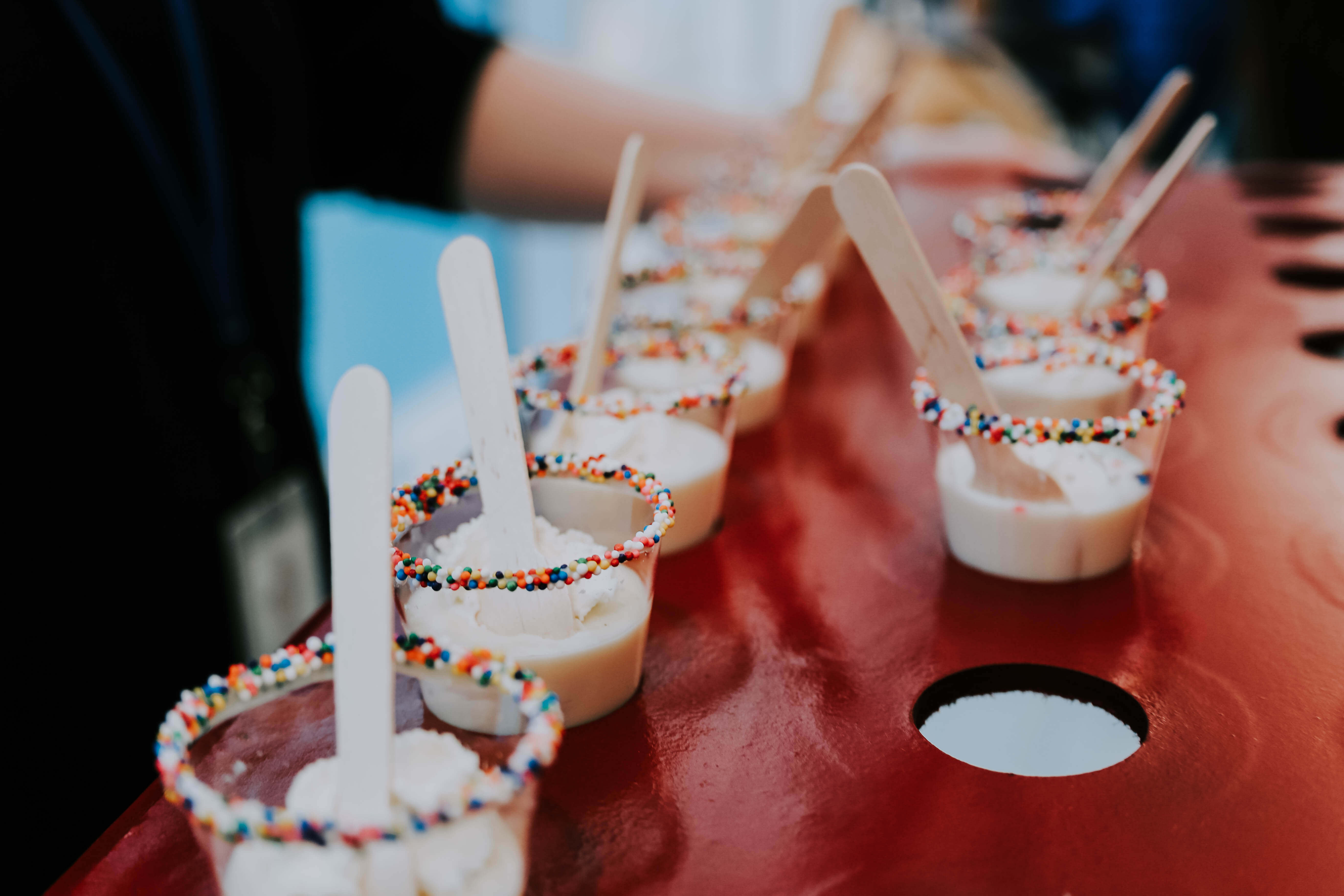 Special treats at a corporate holiday event